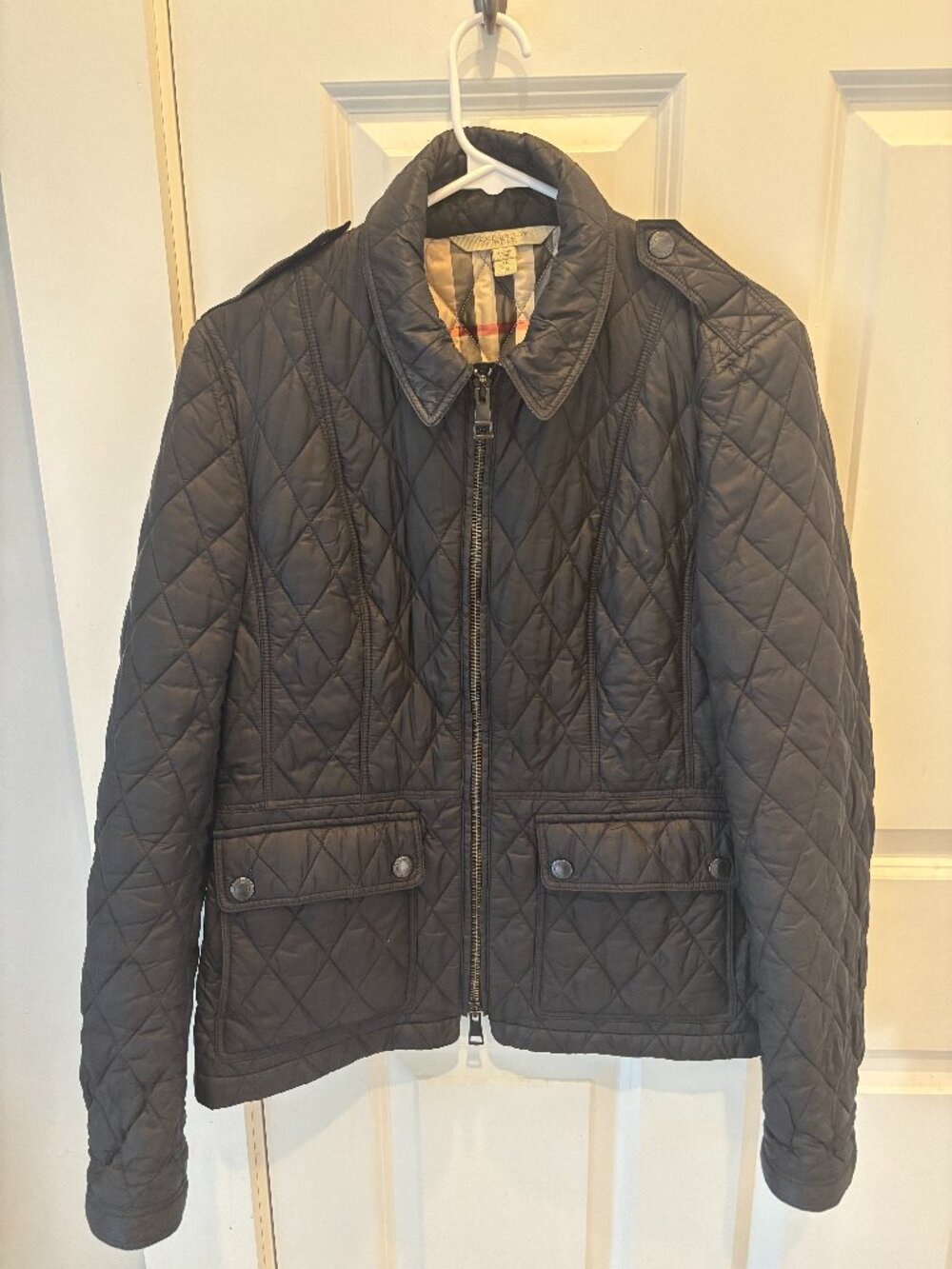 Women's Burberry Brit Quilted Jacket size XL